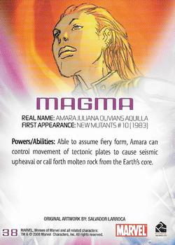 2008 Rittenhouse Women of Marvel #38 Magma Back