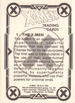 1991 Comic Images X-Men #1 The X-Men Back