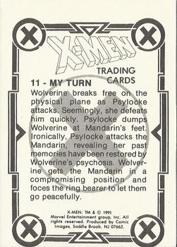1991 Comic Images X-Men #11 My Turn Back