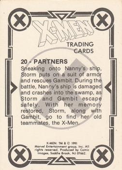 1991 Comic Images X-Men #20 Partners Back