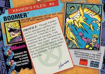 1993 SkyBox X-Men Series 2 #4 Boomer Back