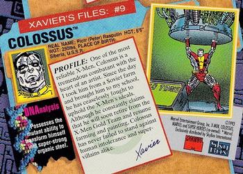 1993 SkyBox X-Men Series 2 #9 Colossus Back