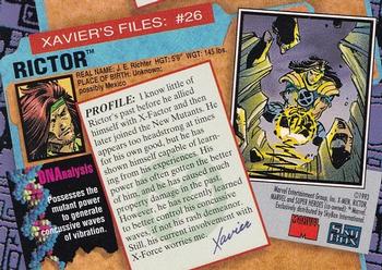 1993 SkyBox X-Men Series 2 #26 Rictor Back