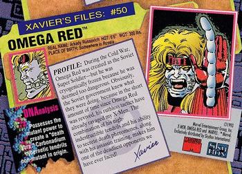 1993 SkyBox X-Men Series 2 #50 Omega Red Back