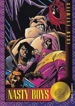 1993 SkyBox X-Men Series 2 #54 Nasty Boys Front