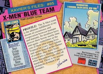 1993 SkyBox X-Men Series 2 #85 X-Men Blue Back