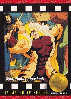 1993 SkyBox X-Men Series 2 #91 Sabretooth unleashed! Front