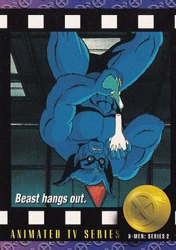 1993 SkyBox X-Men Series 2 #96 Beast hangs out. Front