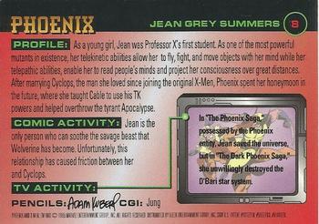 1995 Ultra X-Men Chromium #8 Phoenix Back