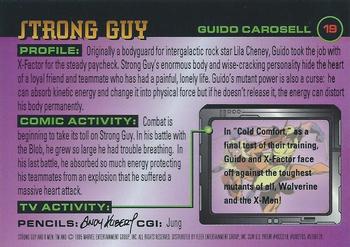 1995 Ultra X-Men Chromium #19 Strong Guy Back