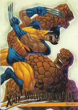 1996 Ultra X-Men Wolverine #41 Wolverine vs. Thing Front