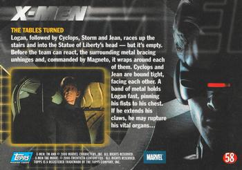 2000 Topps X-Men The Movie #58 The Tables Turned Back