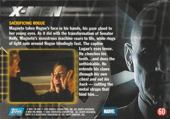 2000 Topps X-Men The Movie #60 Sacrificing Rogue Back