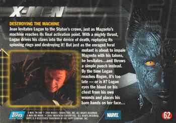2000 Topps X-Men The Movie #62 Destroying the Machine Back