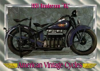1992-93 Champs American Vintage Cycles #35 1931 Henderson KL Front