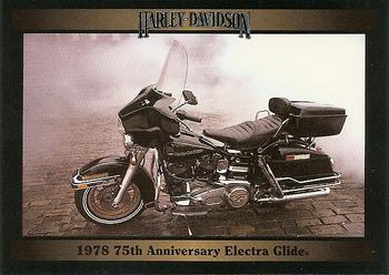 1992-93 Collect-A-Card Harley Davidson #53 1978 75th Anniversary Electra Glide Front