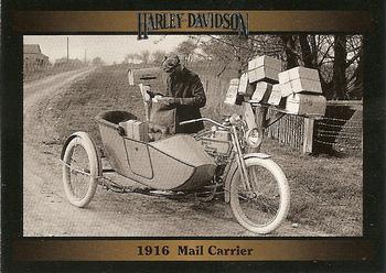 1992-93 Collect-A-Card Harley Davidson #7 1916 Mail Carrier Front