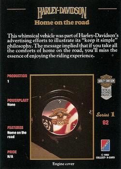1992-93 Collect-A-Card Harley Davidson #92 Home on the Road Back