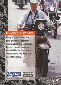 1994 SkyBox Harley-Davidson #24 Classic Clothes Back