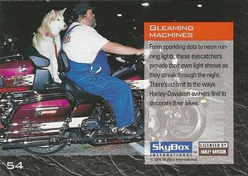 1994 SkyBox Harley-Davidson #54 Gleaming Machine Back