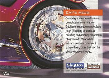 1994 SkyBox Harley-Davidson #72 Cat's Meow Back