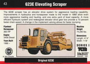 1993-94 TCM Caterpillar #43 623E Elevating Scraper Back