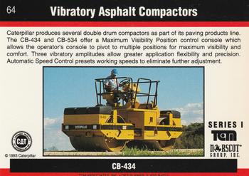 1993-94 TCM Caterpillar #64 Vibratory Asphalt Compactors Back