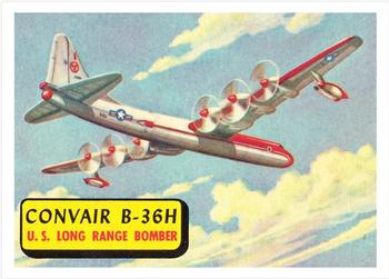 1957 Topps Planes (R707-2) #5 Convair B-36H Front