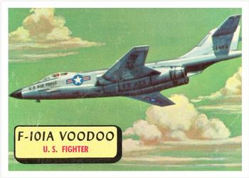 1957 Topps Planes (R707-2) #90 F-101A Voodoo Front