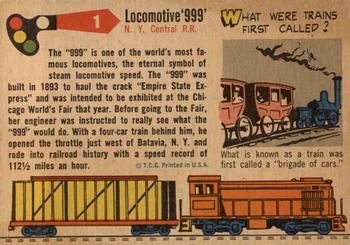 1955 Topps Rails & Sails #1 Locomotive 