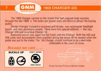 1992 GNM Sportscards Rapid Transit System #7 1969 Charger 426 Back