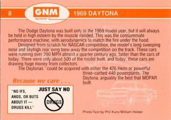 1992 GNM Sportscards Rapid Transit System #8 1969 Daytona Back