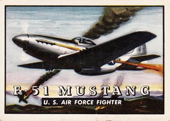 1952 Topps Wings Friend or Foe (R707-4) #5 F-51 Mustang Front