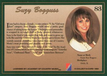 1992 Collect-A-Card Country Classics #83 Suzy Bogguss Back