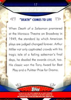 2011 Topps American Pie #17 Death of a Salesman Back