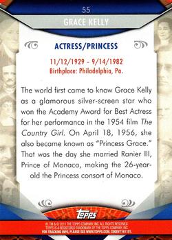 2011 Topps American Pie #55 Grace Kelly Back