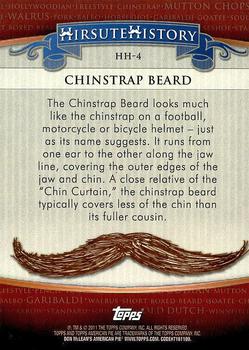 2011 Topps American Pie - Hirsute History #HH-4 Chinstrap Beard Back