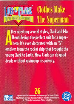 1995 SkyBox Lois & Clark #26 Clothes Make the Superman Back