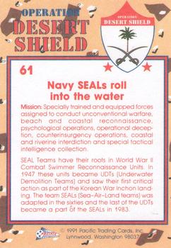 1991 Pacific Operation Desert Shield #61 U.S. Navy SEALs Back