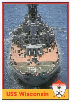 1991 Pacific Operation Desert Shield #65 USS Wisconsin Front