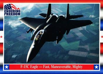 2001 Topps Enduring Freedom #51 F-15C Eagle - Fast, Maneuverable, Mighty Front
