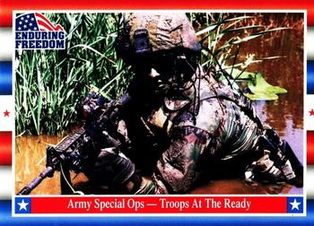 2001 Topps Enduring Freedom #67 Army Special Ops - Troops At The Ready Front