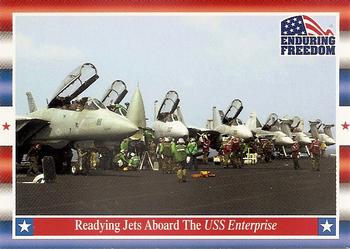 2001 Topps Enduring Freedom #78 Readying Jets Aboard The USS Enterprise Front