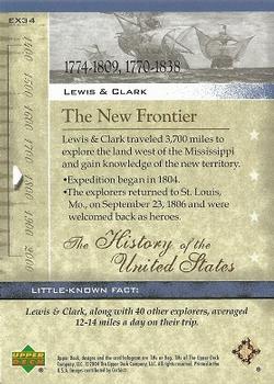 2004 Upper Deck History of the United States #EX34 Meriwether Lewis / William Clark Back