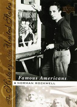 2004 Upper Deck History of the United States - Famous Americans #FA9 Norman Rockwell Front