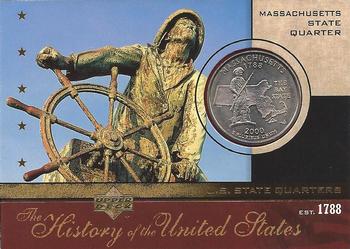 2004 Upper Deck History of the United States - U.S. State Quarters Cards #SQ6 Massachusetts Front