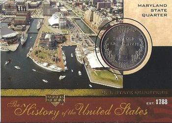 2004 Upper Deck History of the United States - U.S. State Quarters Cards #SQ7 Maryland Front