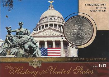 2004 Upper Deck History of the United States - U.S. State Quarters Cards #SQ20 Mississippi Front