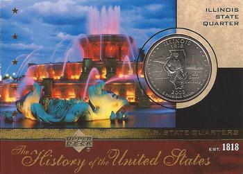 2004 Upper Deck History of the United States - U.S. State Quarters Cards #SQ21 Illinois Front