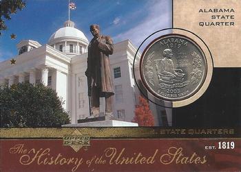 2004 Upper Deck History of the United States - U.S. State Quarters Cards #SQ22 Alabama Front